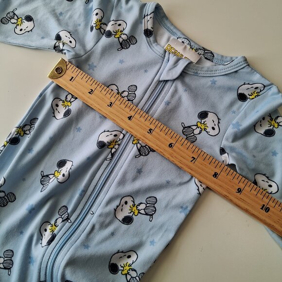 Set of 2 long-sleeved, foot-covered baby pyjamas, Peanuts License - Picture 9 of 15
